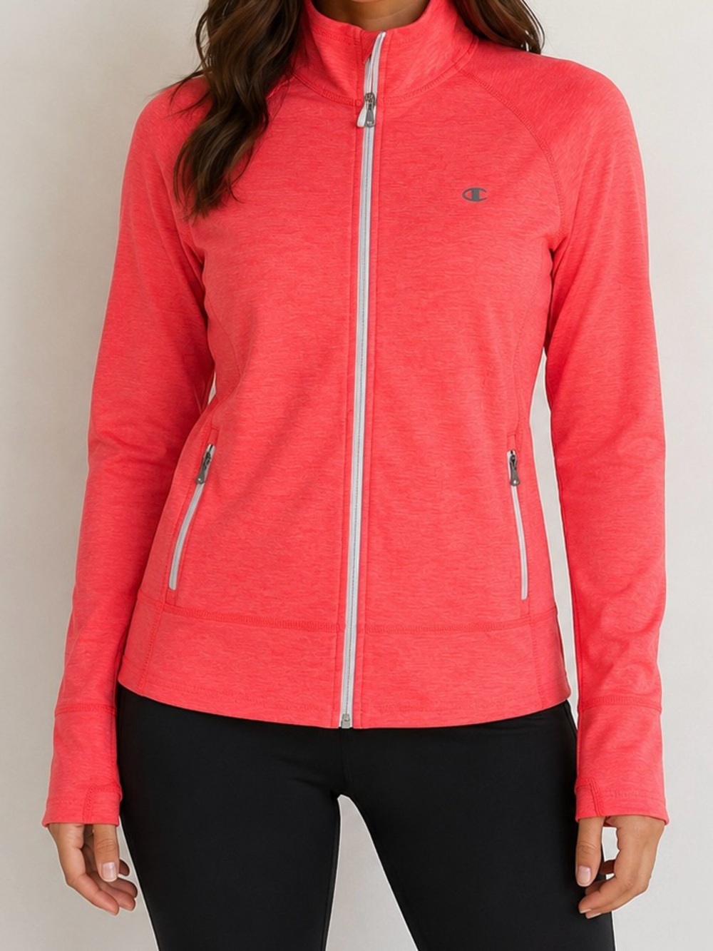 Champion Women's Coral Zip-Up Athletic Jacket